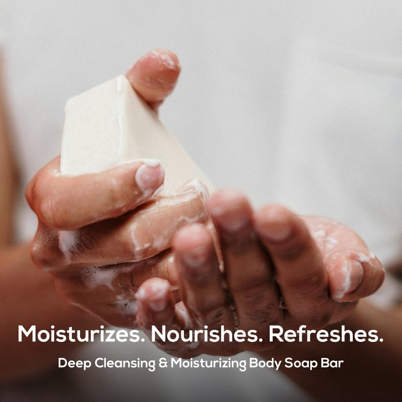 MARLOWE. No. 105 Bar Soap for Men 7 oz, Moisturizing Body Soap, Nourishing & Refreshing with Natural Extracts, Shea Butter, Olive Oil & Green Tea Extracts, Original Sage & Fir Scent - Image 2